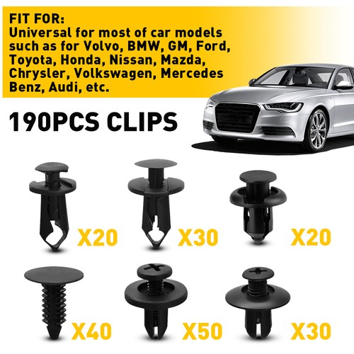 190pcs set clip trim car - trim, push