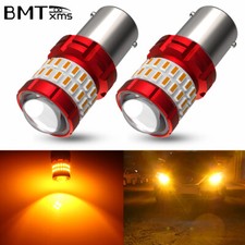 2x Amber Led Bulbs Car Turn